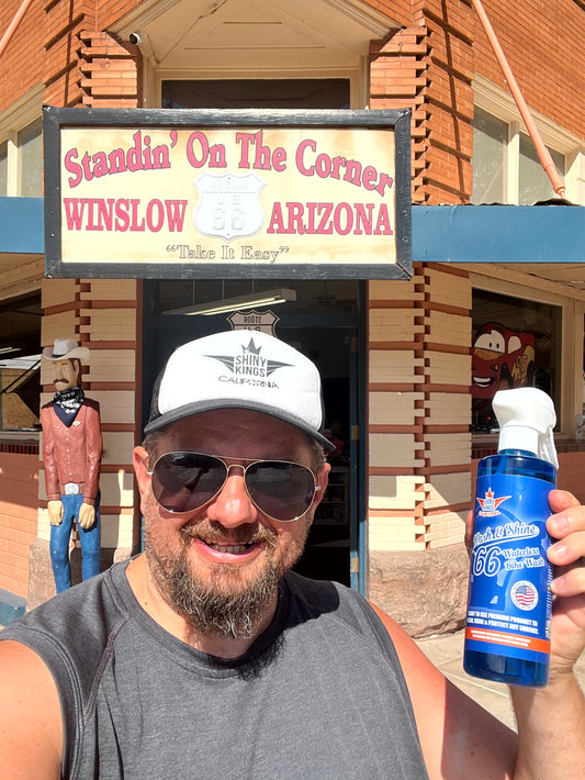 🚨 From Harley to Honda—Shine Your Ride Anytime, Anywhere! 🚨 I know firsthand how important it is to keep your bike looking pristine, no matter what you ride, no matter where you are - Even if you`re standing on a corner in Winslow Arizona!