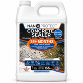 Nanoprotect Concrete & Stone Sealer | Long Lasting Driveway, Patio & Paver Protection 1 GAL Ready to use