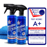 Wash&Shine 66 Waterless Motorcycle Cleaner Kit – 2x16 fl. oz + 2xTowels