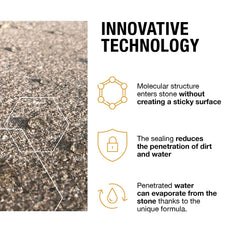 StoneprotecT Concentrate 33.8 oz for up to 1200 sqft SP5000U | Concrete Sealer | Long-Term Protection Against Water & Dirt for Driveway, Patio and More