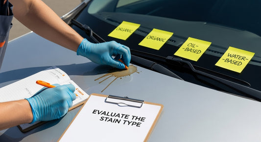 car stain inspection process