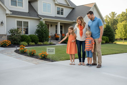 seal concrete driveway family