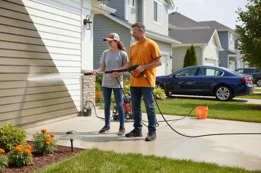 pressure washing benefits home driveway