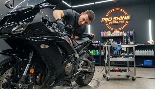 motorcycle detailing workshop