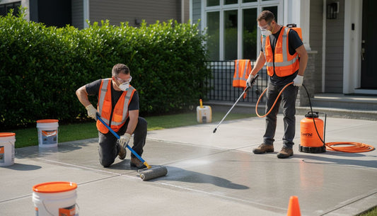 concrete sealing application