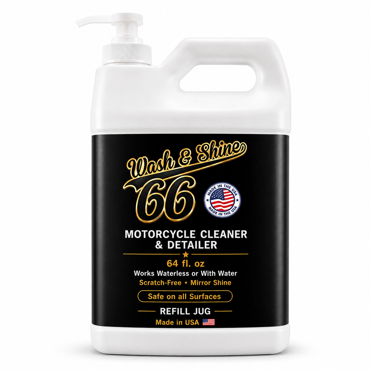 Wash&Shine 66™ 64oz Refill Jug with Pump
