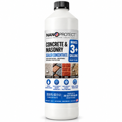Concrete Sealer Concentrate makes 3 GAL Concrete Driveway Patio Sealer Nanoprotect - 33.9 oz for up to 600 sqft single coat