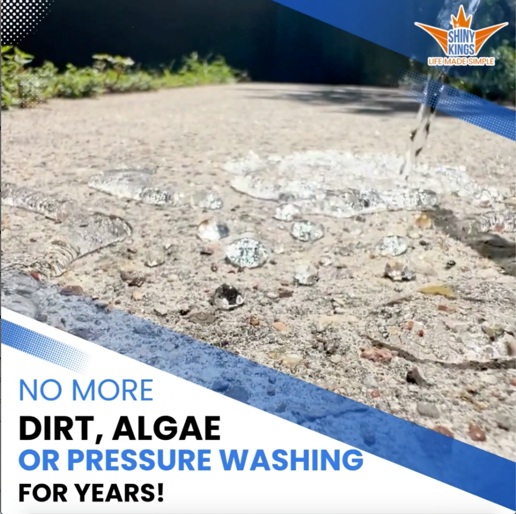 Nanoprotect Concrete & Stone Sealer | Long Lasting Driveway, Patio & Paver Protection 1 GAL Ready to use