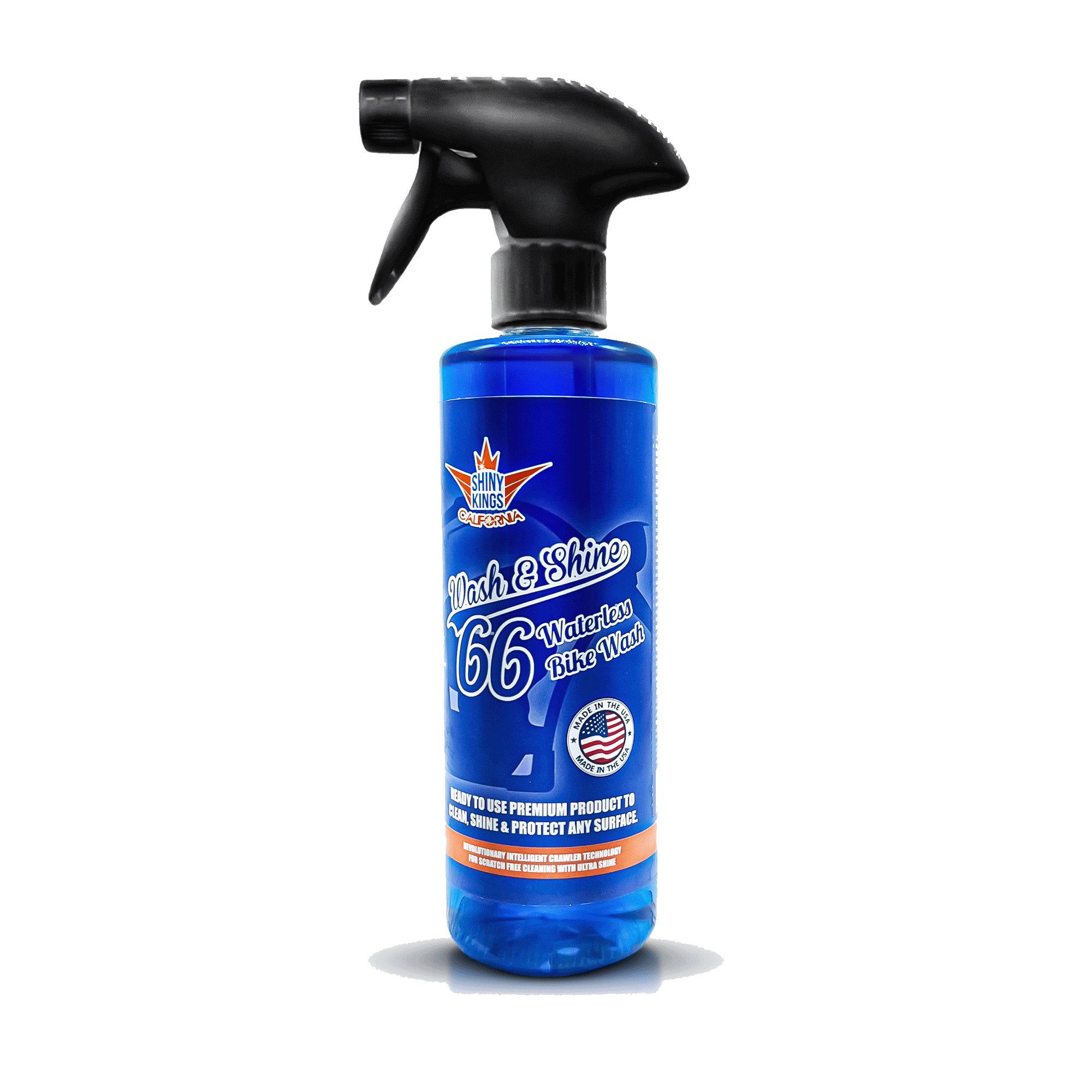 Wash&Shine 66 Waterless Motorcycle Cleaner – 16 fl. oz Single Bottle