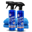 Motorcycle Cleaner Wash&Shine 66 waterless bike wash Cleaning Kit - 2x 16 fl.oz incl. 2 towels - 100% Made in USA