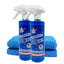 Motorcycle Cleaner Wash&Shine 66 waterless bike wash Cleaning Kit - 2x 16 fl.oz incl. 2 towels - 100% Made in USA