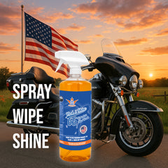 32oz Wash&Shine 66 Waterless Motorcycle Cleaner Orange