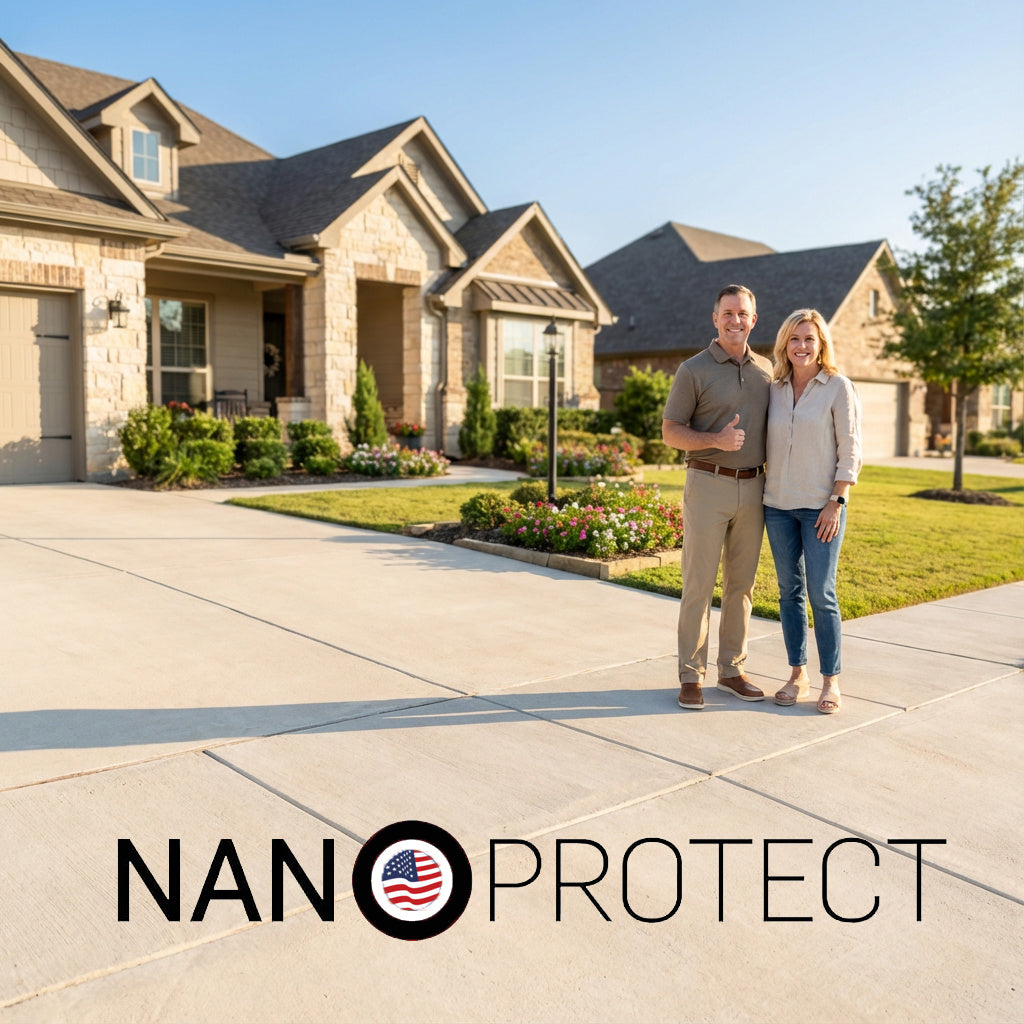 Concentrate equals 3 GAL Concrete Driveway Patio Sealer Nanoprotect - 33.9 oz for up to 600 sqft single coat