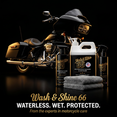 WS66 Pro Clean & Protect Starter Kit — Motorcycle Cleaner, NanoGloss Shield Ceramic Spray and Microfiber Towels