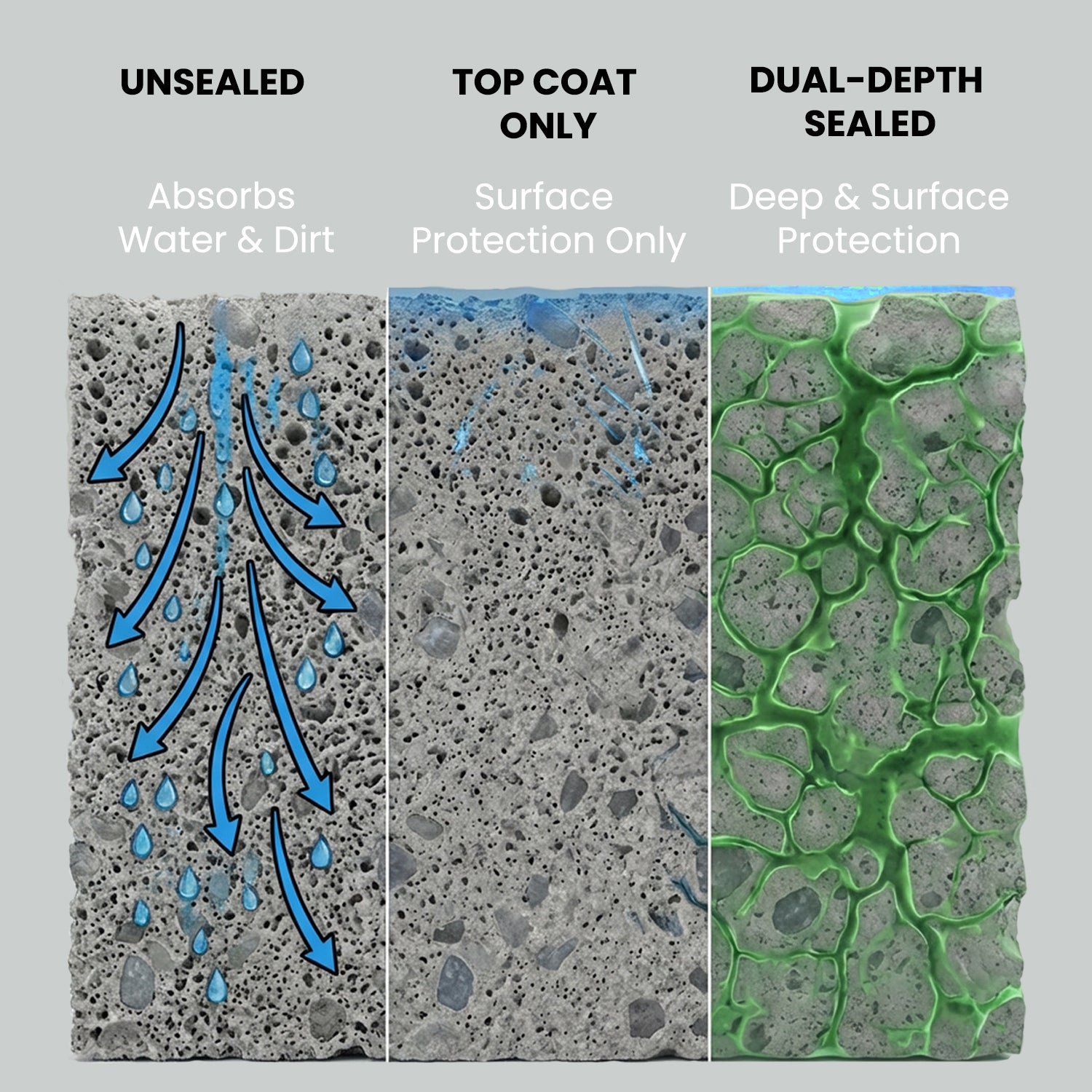 Concentrate equals 3 GAL Concrete Driveway Patio Sealer Nanoprotect - 33.9 oz for up to 600 sqft single coat