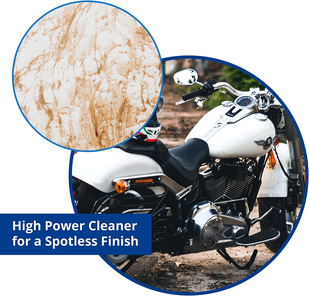 Motorcycle Cleaner Wash&Shine 66 waterless bike wash Cleaning Kit - 1x 16 oz incl 3 towels - 100% Made in USA - by Shinykings Inc.