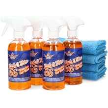 Shinykings Wash&Shine 66 Waterless Motorcycle Cleaner As Cleaning Kit 33.8 fl.oz with 2 x Premium Cleaning Cloth