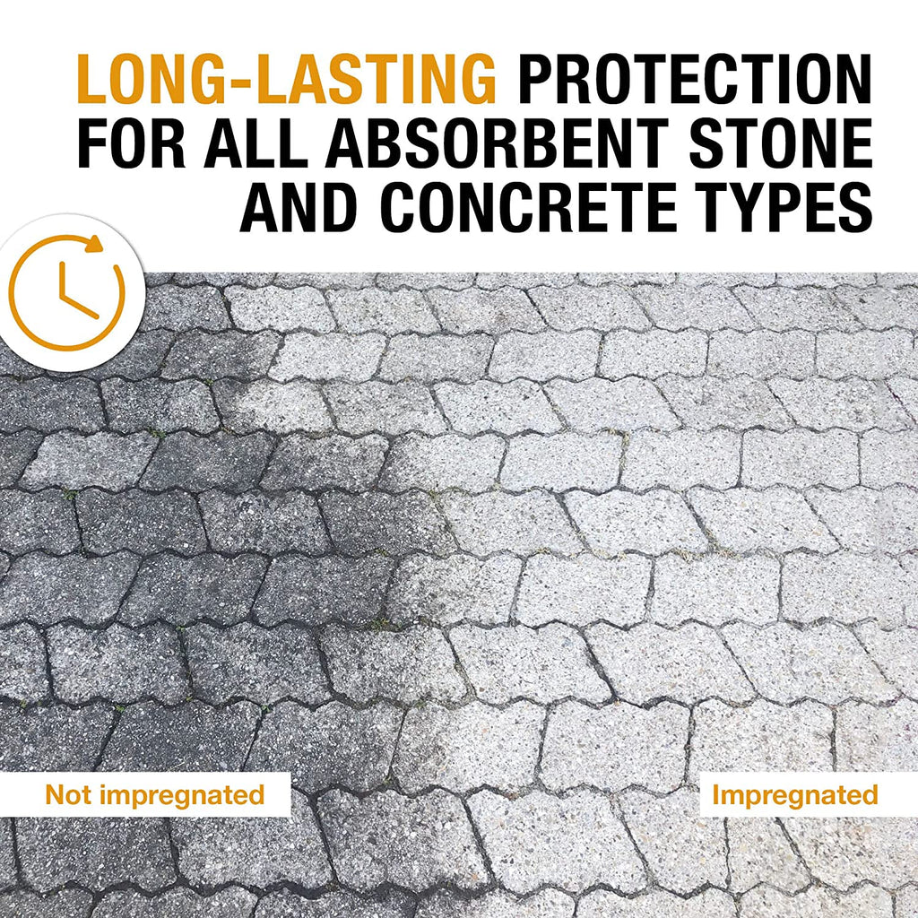 StoneprotecT SP5000U | Concrete Sealer | Long-Term Protection Against Water & Dirt for Driveway, Patio and More